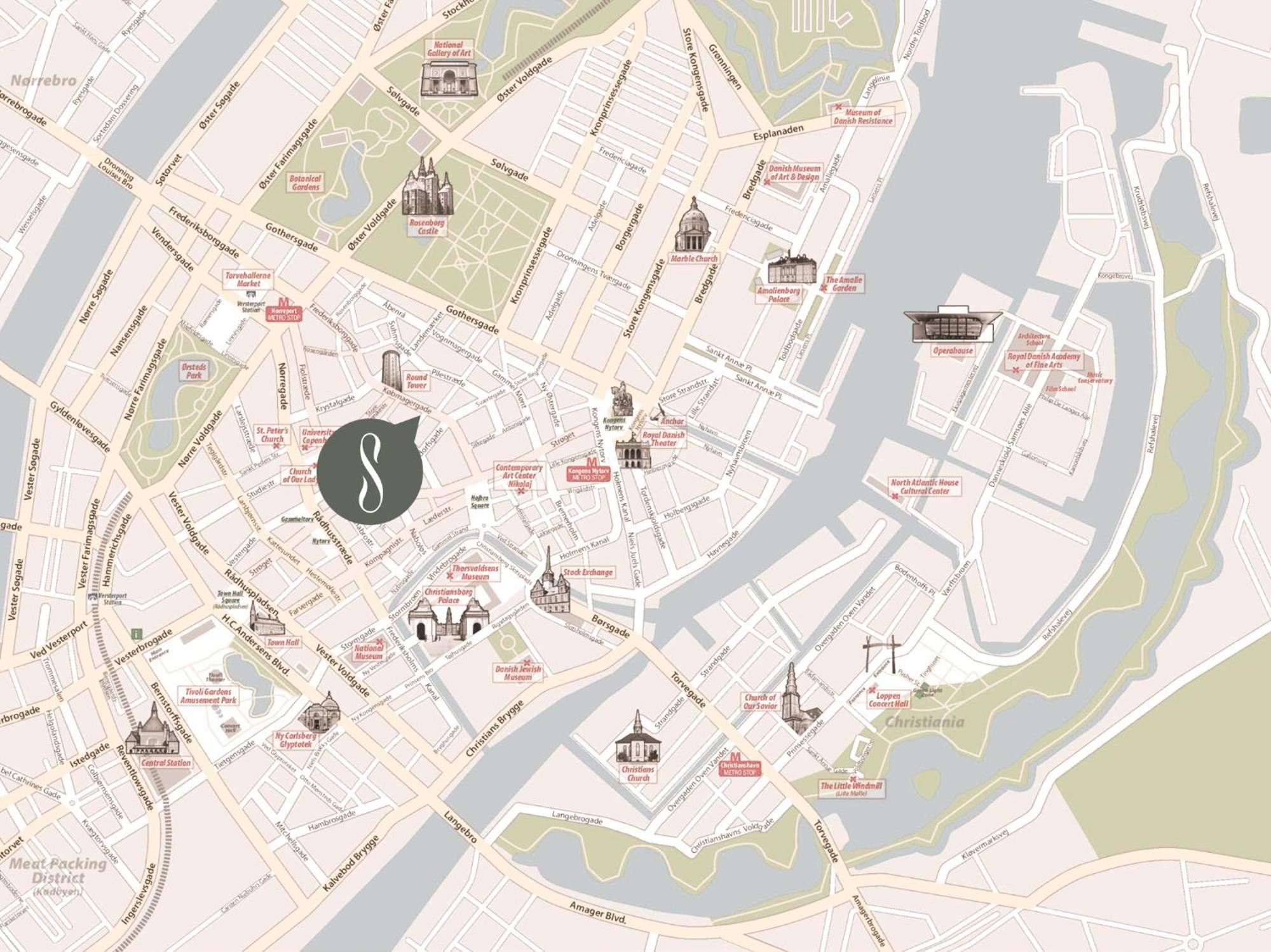 Sanders Leaves - Charming Three-Bedroom Apartment In Downtown Копенхаген Екстериор снимка